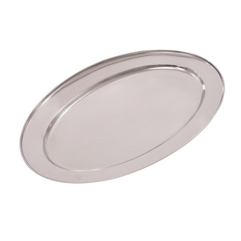 Olympia Stainless Steel Oval Serving Tray 550mm