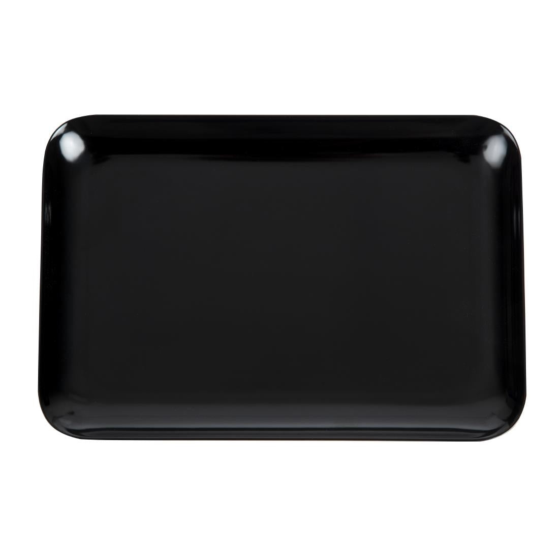 Dalebrook Melamine Small Rectangular Platter Black 240 x 160mm