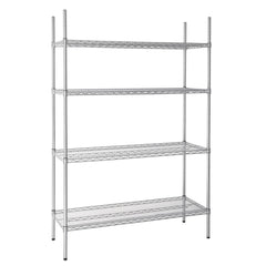 Vogue 4 Tier Wire Shelving Kit 1220x460mm