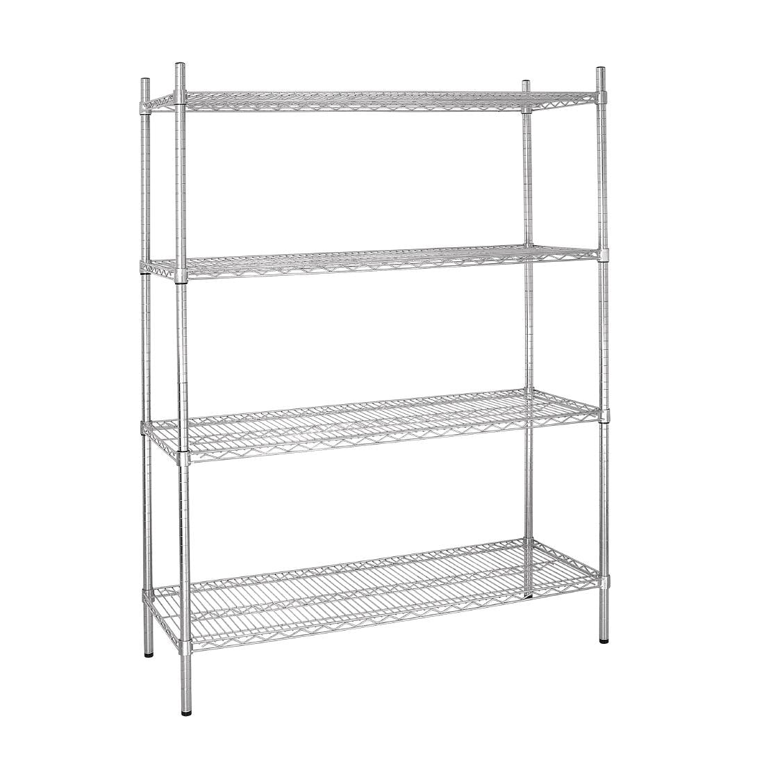 Vogue 4 Tier Wire Shelving Kit 1525x460mm