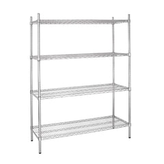 Vogue 4 Tier Wire Shelving Kit 1525x460mm