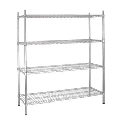 Vogue 4 Tier Wire Shelving Kit 1830x460mm