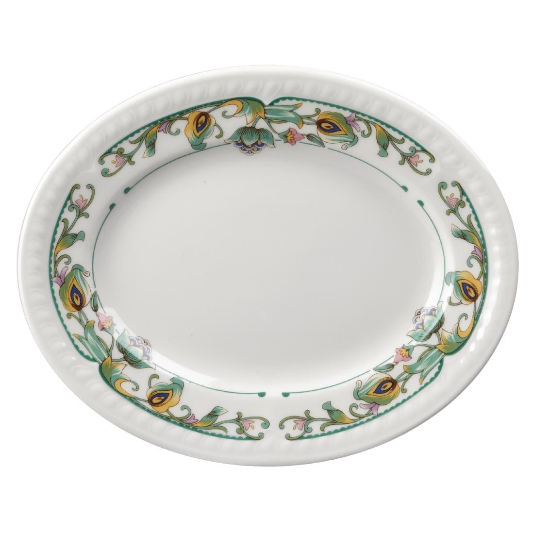 Churchill Buckingham Sumatra Oval Platters 202mm (Pack of 12)