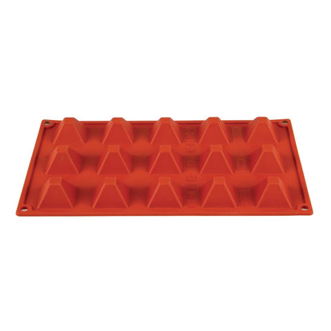 Pavoni Formaflex Silicone Pyramid Mould 15 Cup