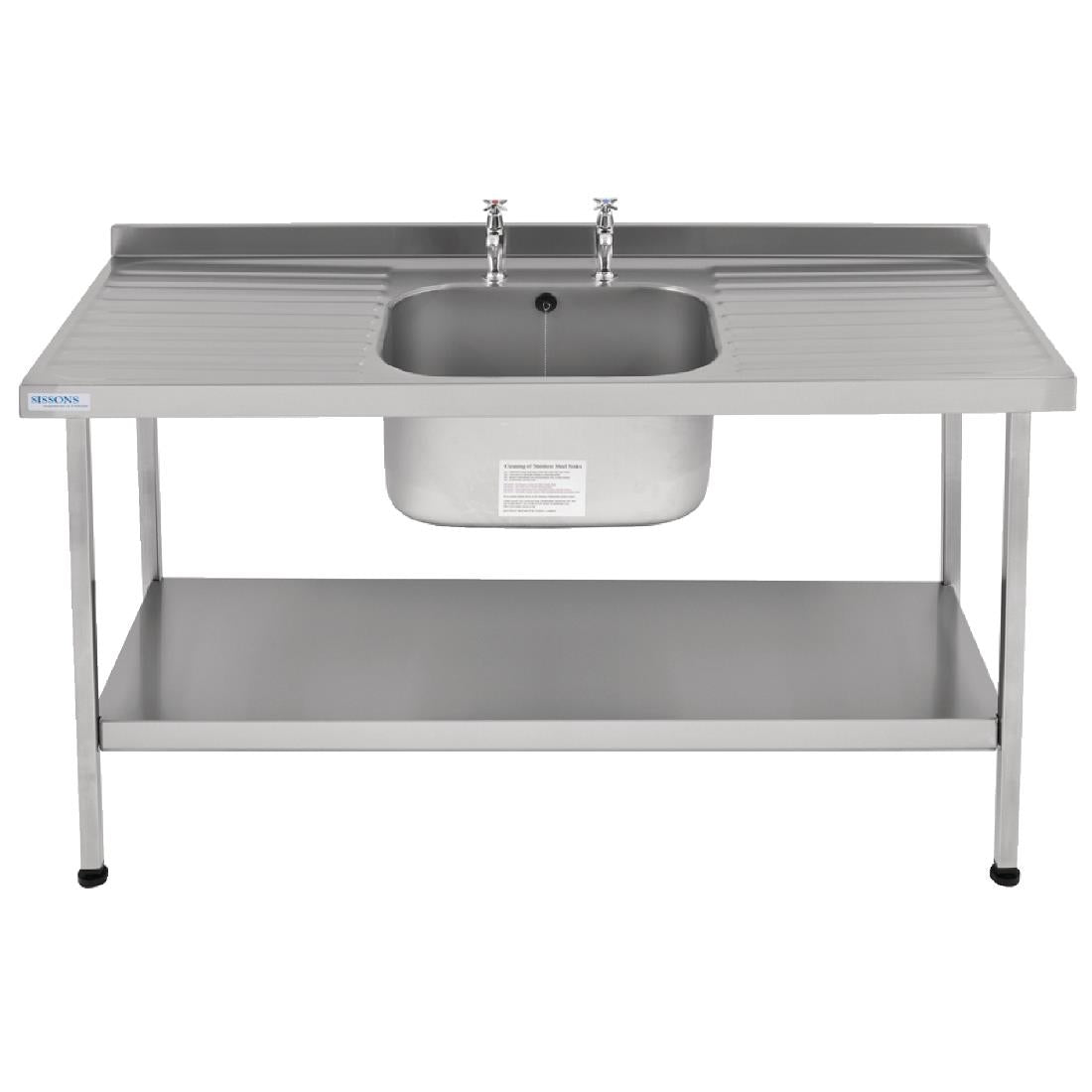 KWC DVS Self Assembly Stainless Steel Sink Double Drainer 1800x650mm