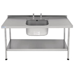 KWC DVS Self Assembly Stainless Steel Sink Double Drainer 1800x650mm