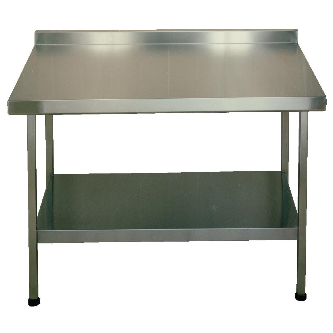 KWC DVS Stainless Steel Wall Table with Upstand 1800x600mm