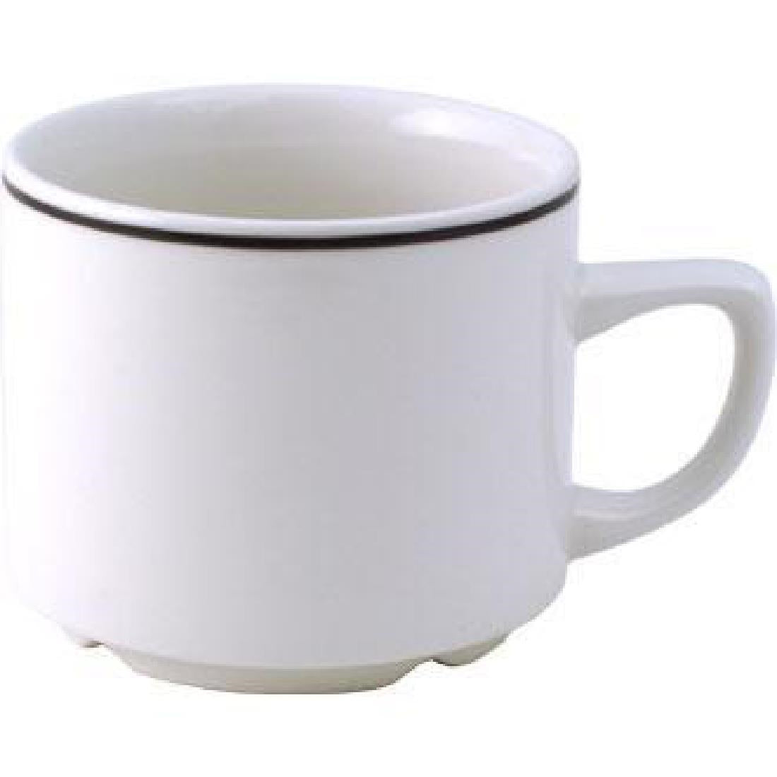 Churchill Black Line Maple Coffee Cups 114ml (Pack of 24)
