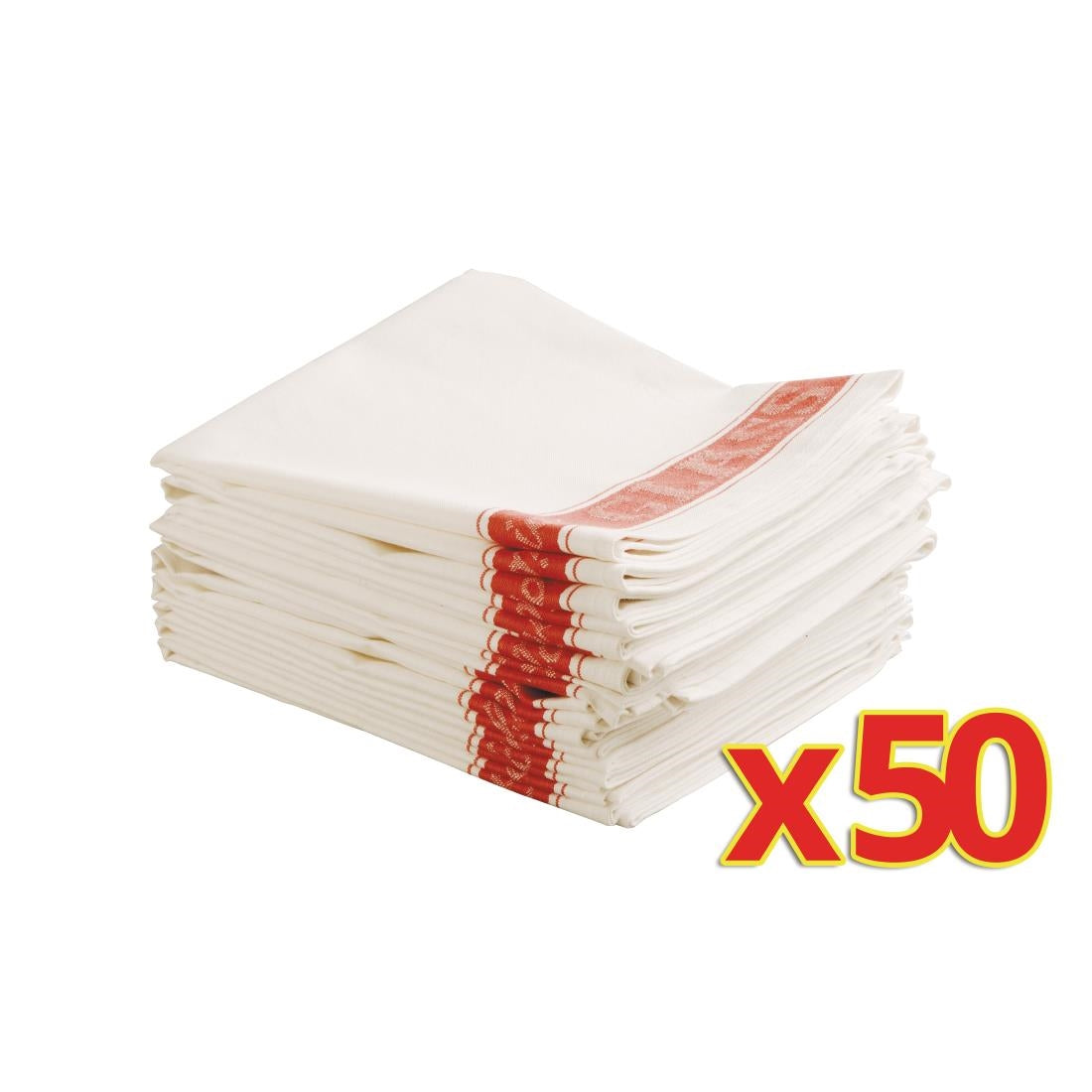 Vogue Bulk Buy Glass Cloths (E910) (Pack of 50)