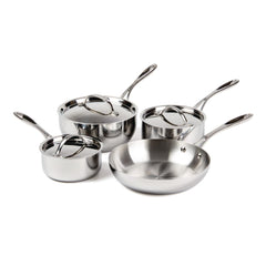 Vogue Stainless Steel & Aluminium Tri-Wall Pan Set (Pack of 4)
