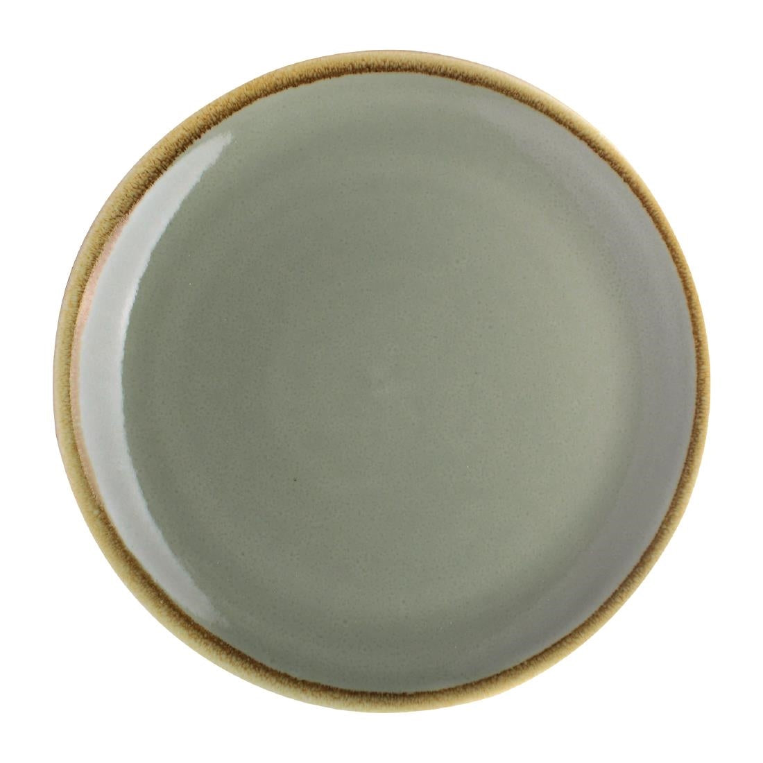 Olympia Kiln Round Coupe Plate Moss 230mm (Pack of 6)