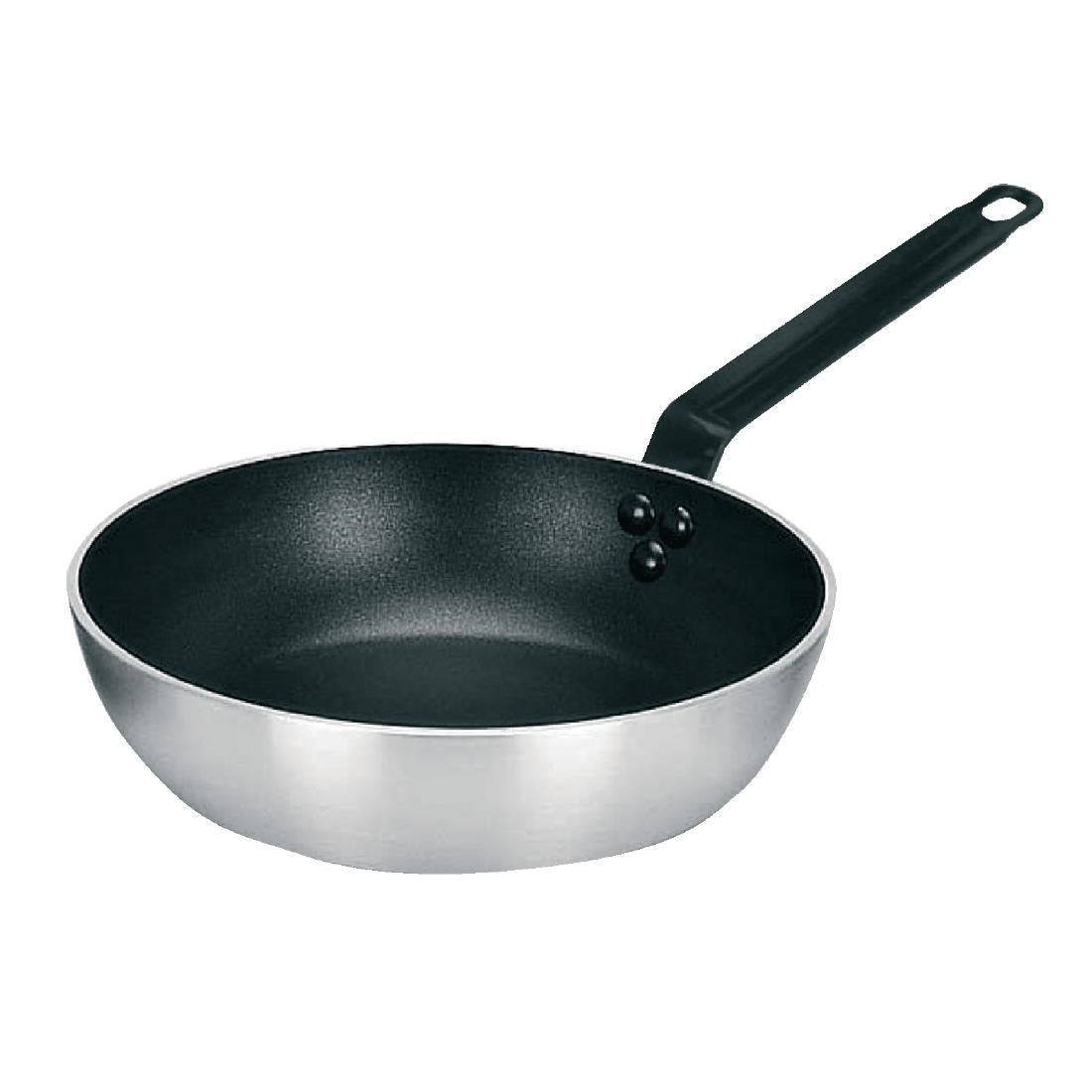 Vogue Aluminium Non-Stick Flared Sauté Pan 32cm