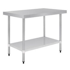 Vogue Stainless Steel Prep Table 1200mm
