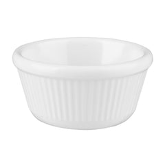 Olympia Kristallon Melamine Fluted Ramekins White 70mm (Pack of 12)