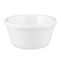 Olympia Kristallon Melamine Fluted Ramekins White 76mm (Pack of 12)