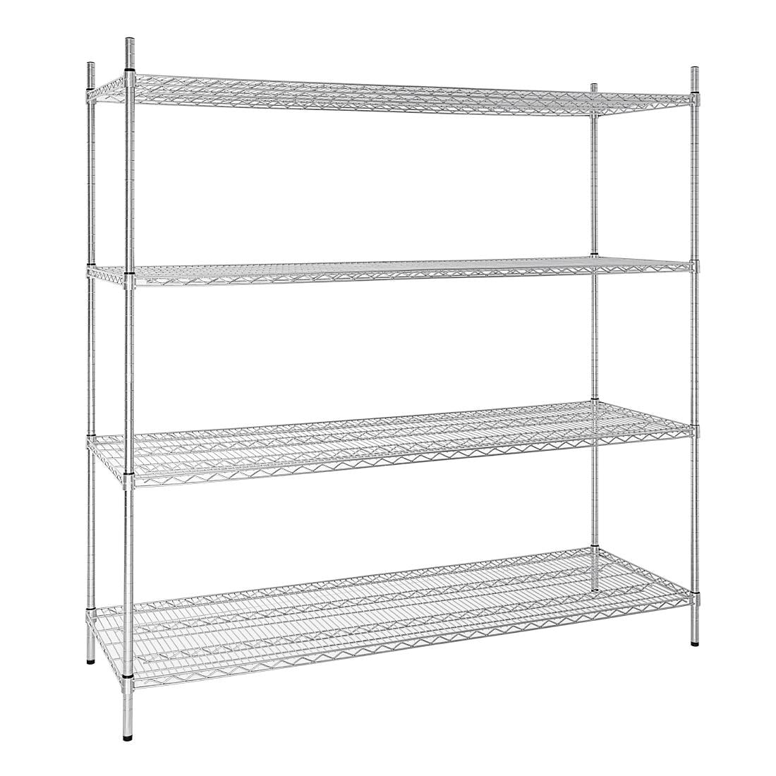 Vogue 4 Tier Wire Shelving Kit 1830x610mm