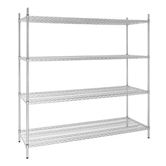 Vogue 4 Tier Wire Shelving Kit 1830x610mm