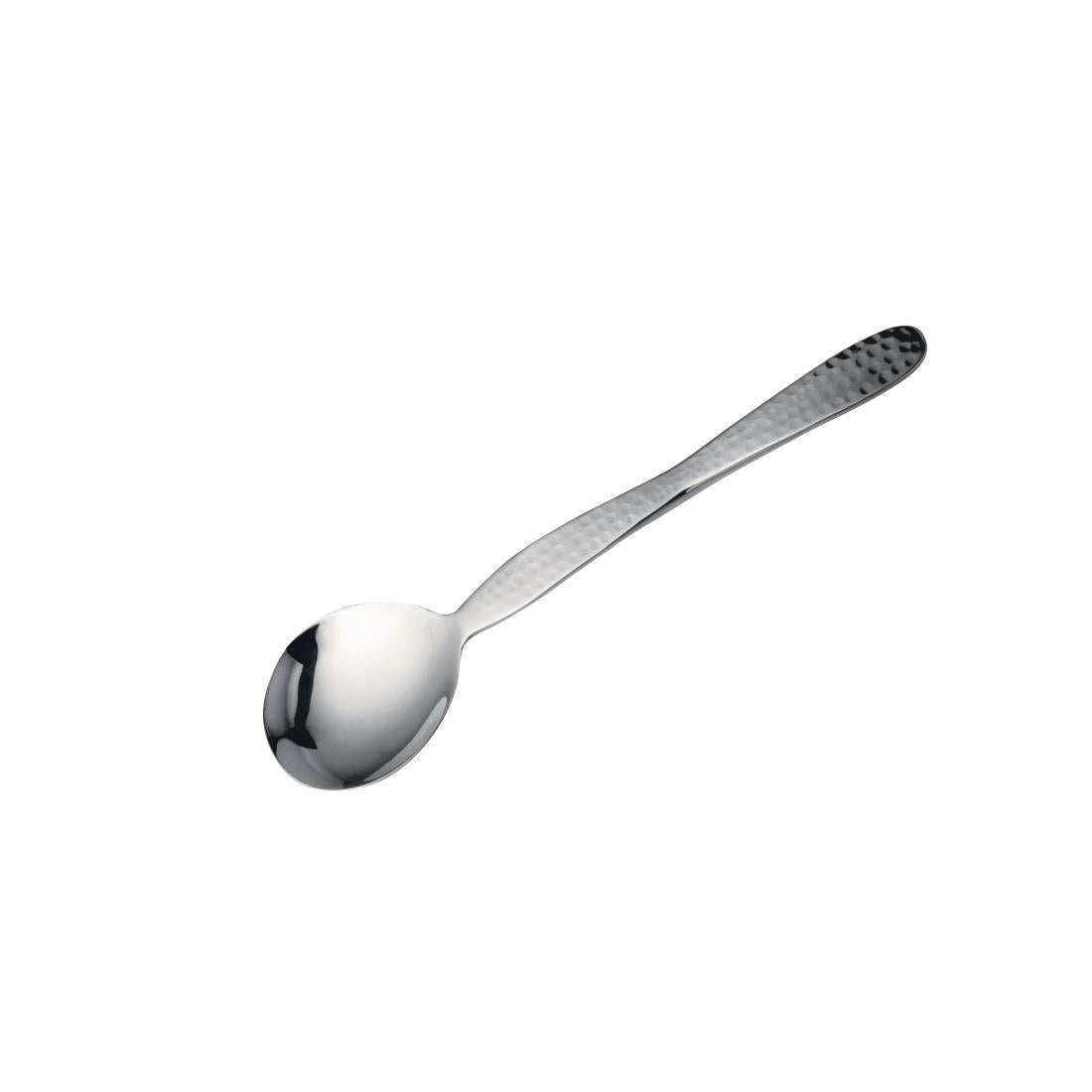 Steelite D.W. Haber Hammered Medium Serving Spoon Solid 10" (Pack of 6)