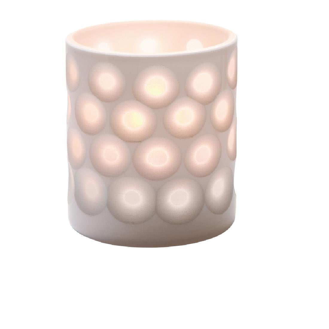 Hollowick Boutique Dots Porcelain Votive 73mm x 80mm (Pack of 48)