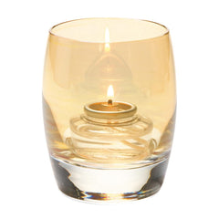 Steelite Contour Glass Votives Gold Lustre 95mm (Pack of 12)