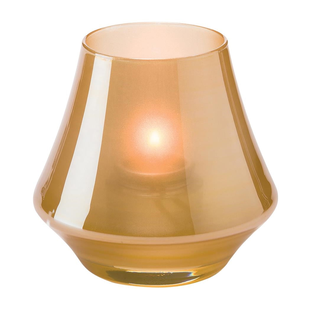 Steelite Chime Glass Votives Satin Gold 89mm (Pack of 12)