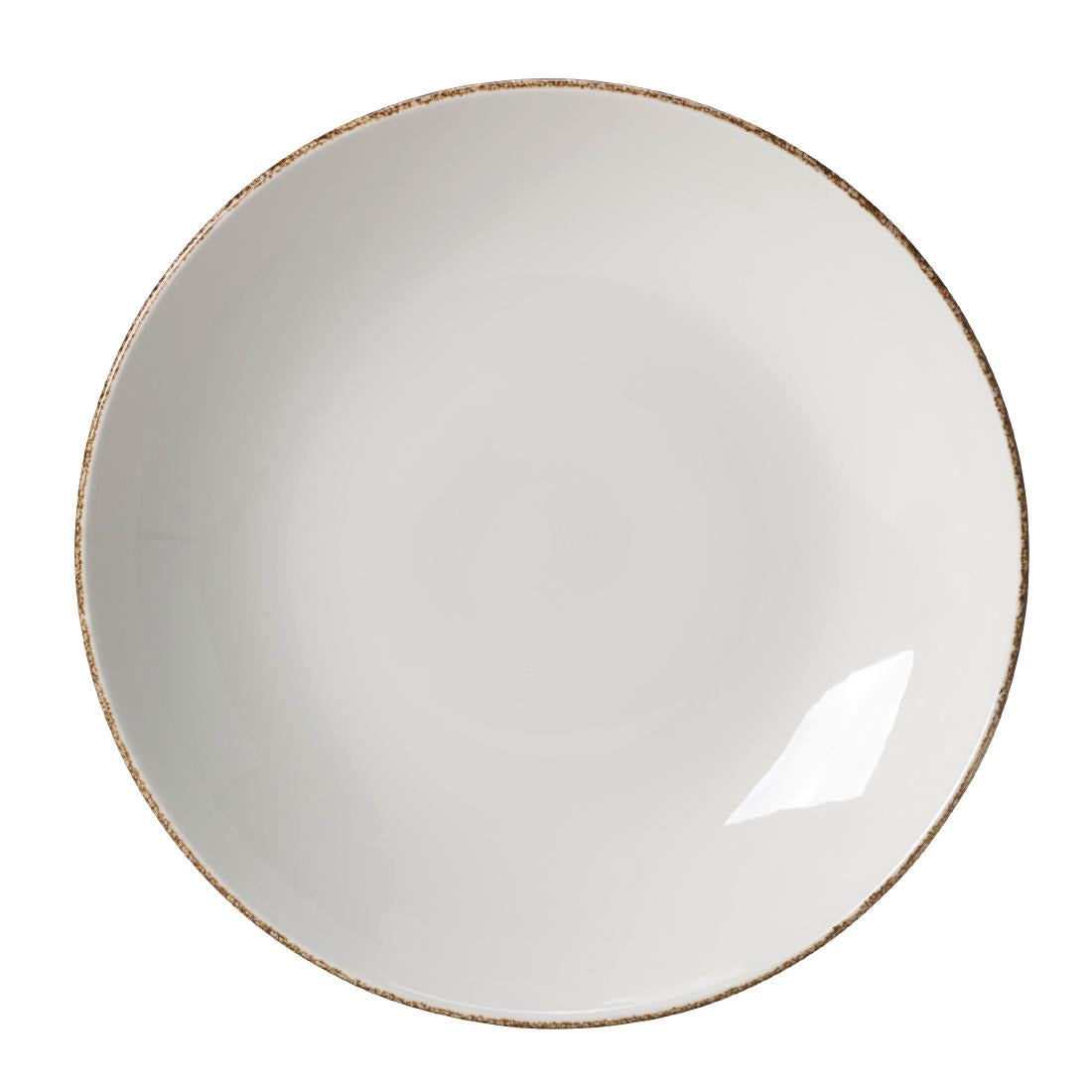Steelite Brown Dapple Coupe Plates 253mm (Pack of 24)
