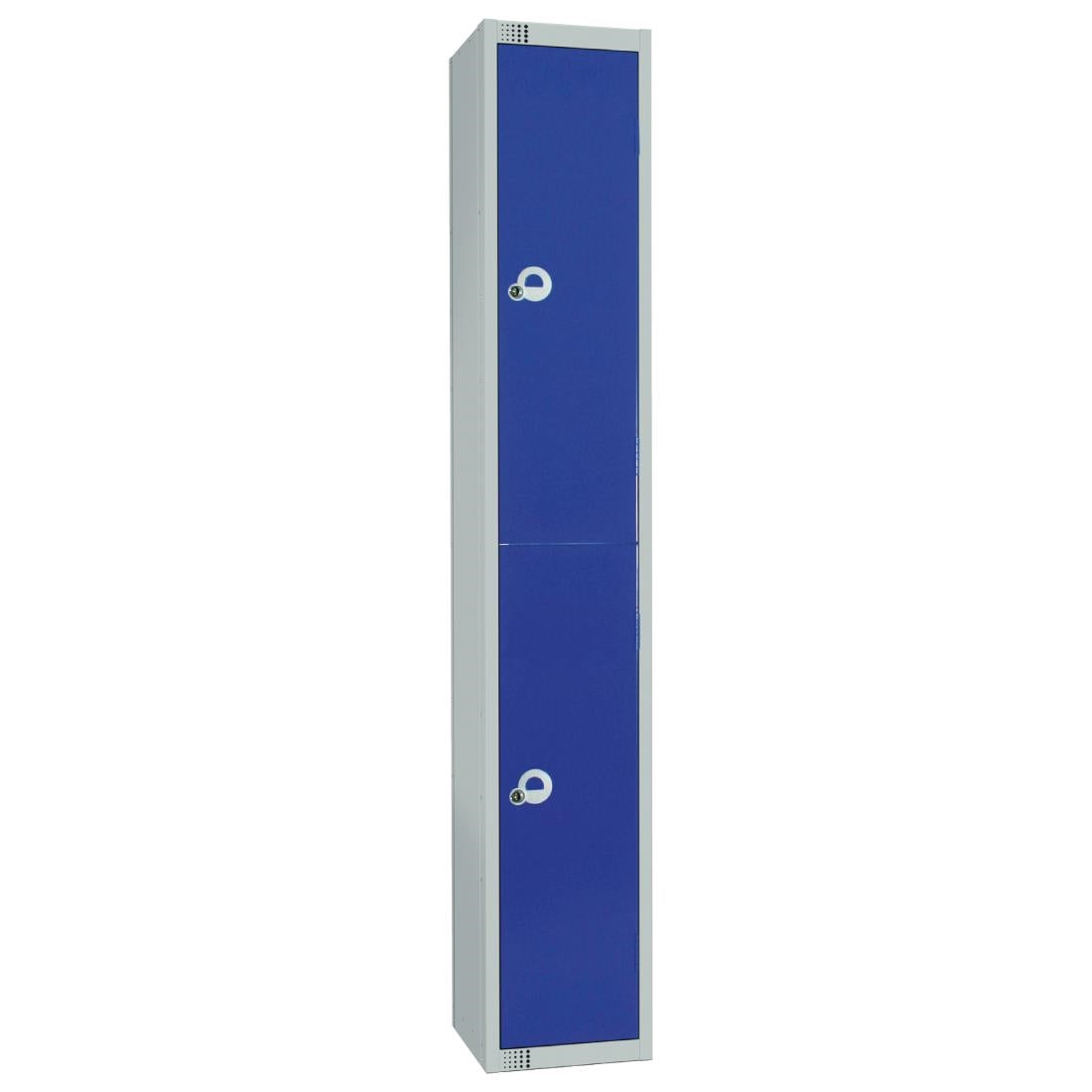 Elite Double Door Padlock Locker Blue