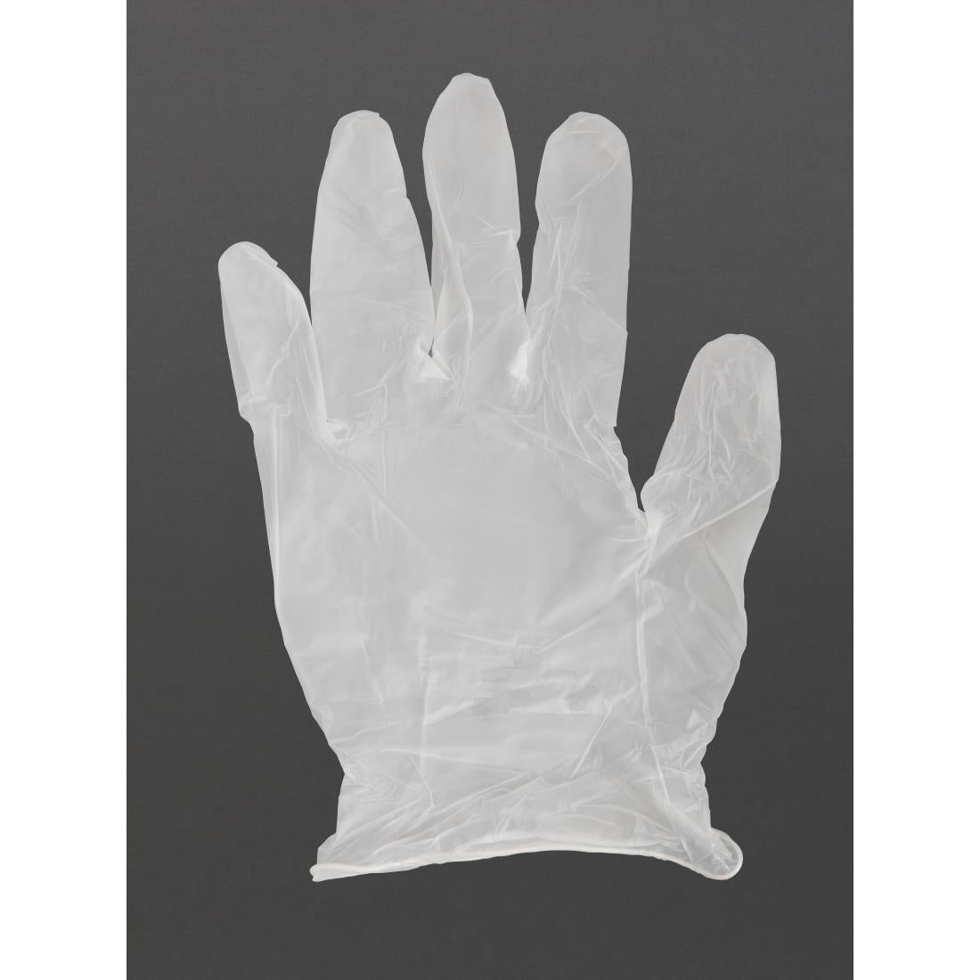 Vogue Powder-Free Vinyl Gloves Clear Extra Large (Pack of 100)